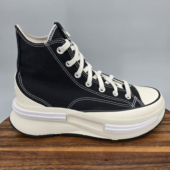 Converse Chuck Taylor Run Star Legacy CX Shoes Womens 9 Black White Platform - Picture 1 of 7